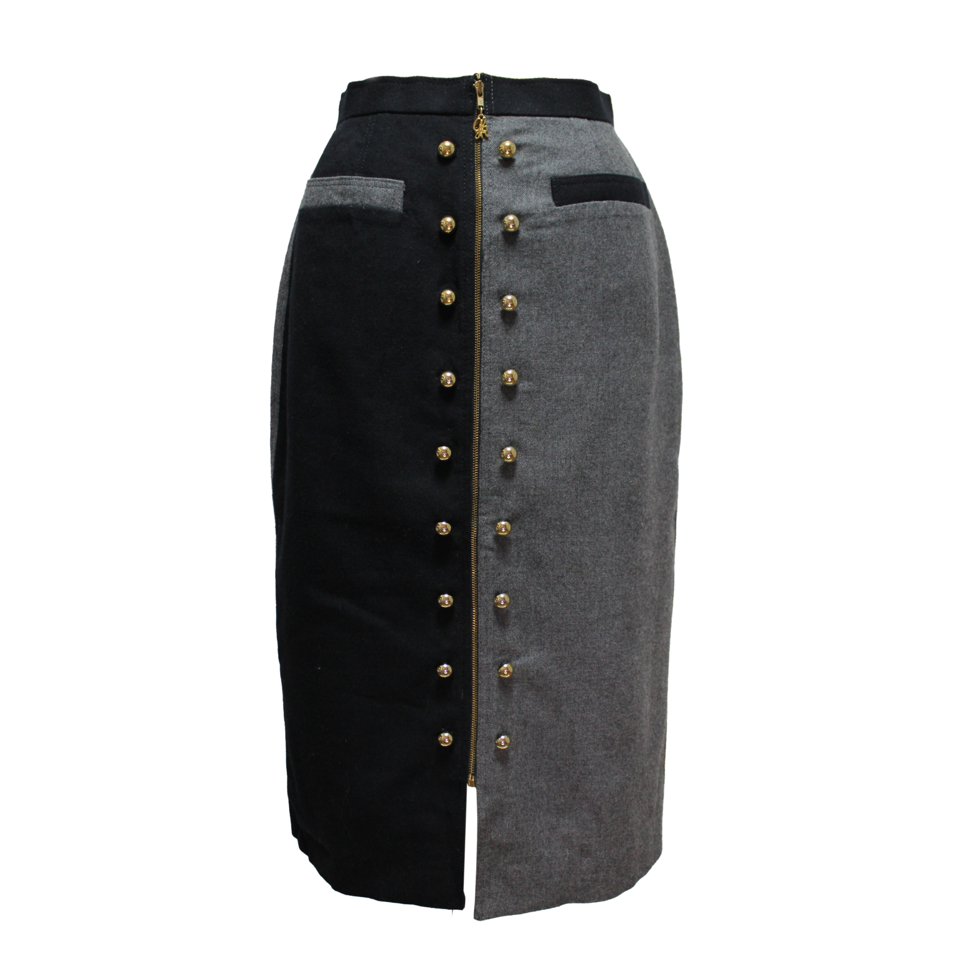 ビンテージ伊太利屋バイカラーロングスカート/Vintage Italian Bicolor Long Skirt