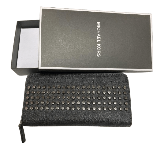 MICHAEL KORS (マイケルコース) 黒 長財布 スタッズ / MICHAEL KORS black long wallet studs –  S Hands Shop